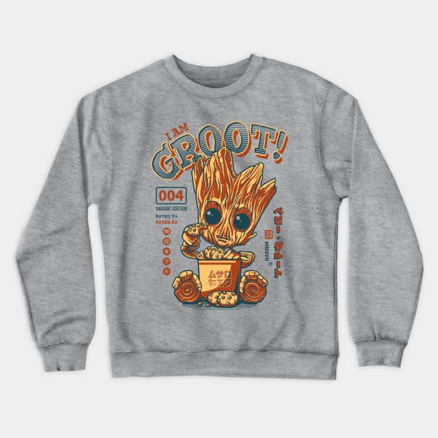 Cute Baby GROOT!! Crewneck Sweatshirt by Aho Kid